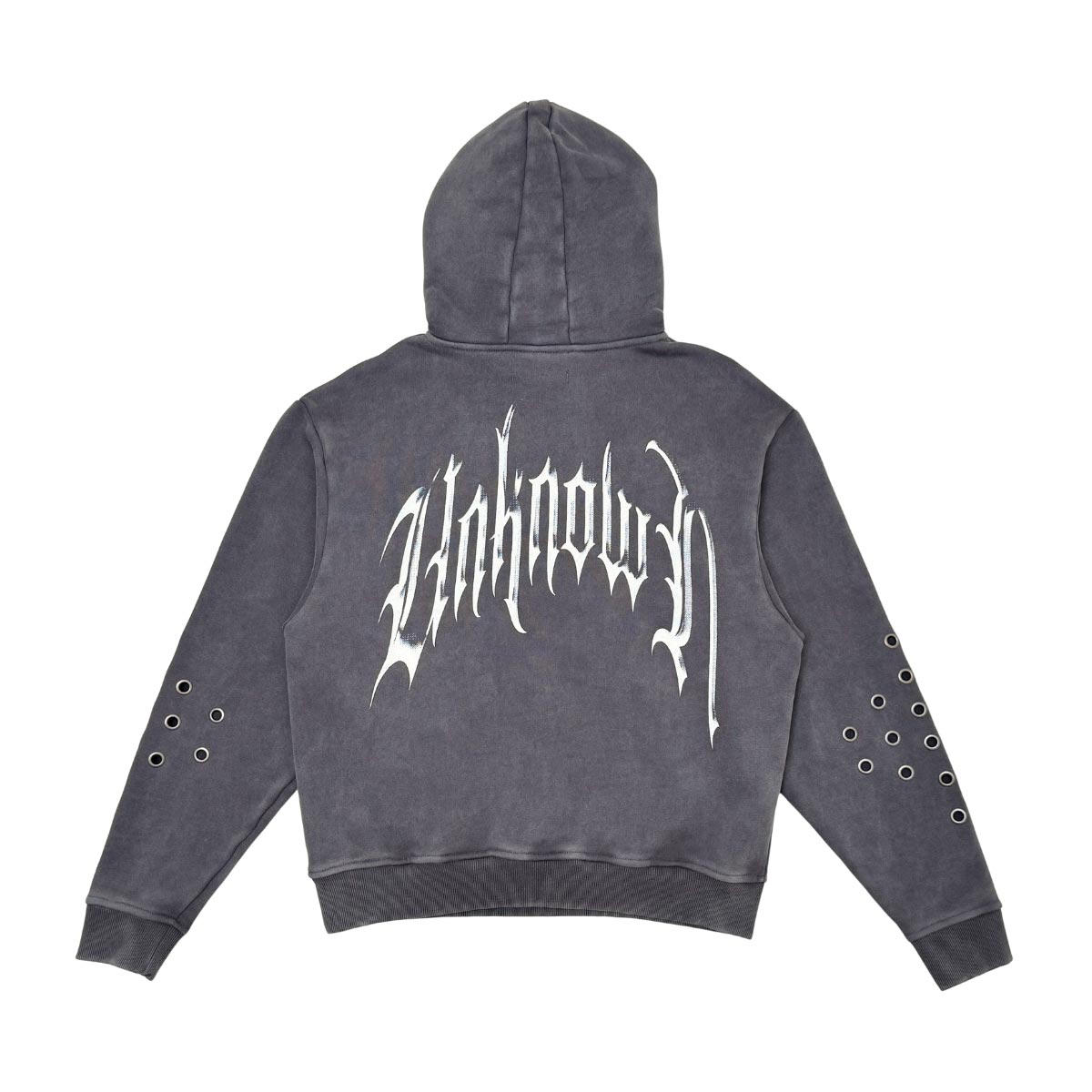 Unknown washed effect pullover hoodie