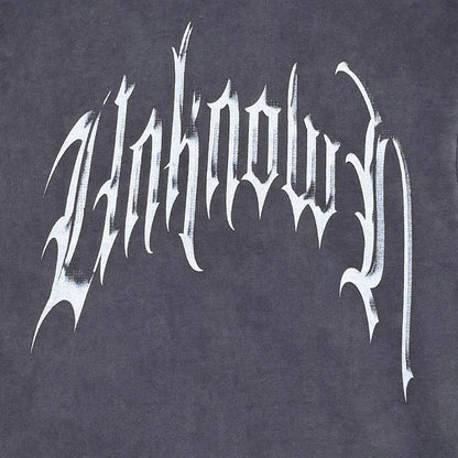 Unknown washed effect pullover hoodie