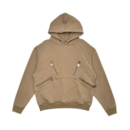 Unknown washed effect heavyweight cotton fleece hoodie