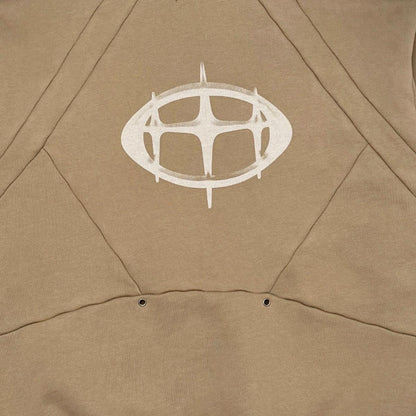 Unknown washed effect heavyweight cotton fleece hoodie