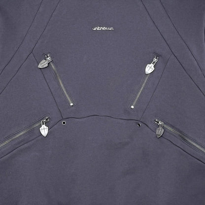 Unknown washed effect heavyweight cotton fleece hoodie
