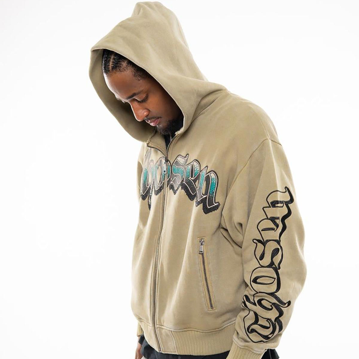 Anarchy oversized full zip hoodie