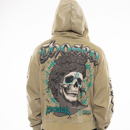 Anarchy oversized full zip hoodie