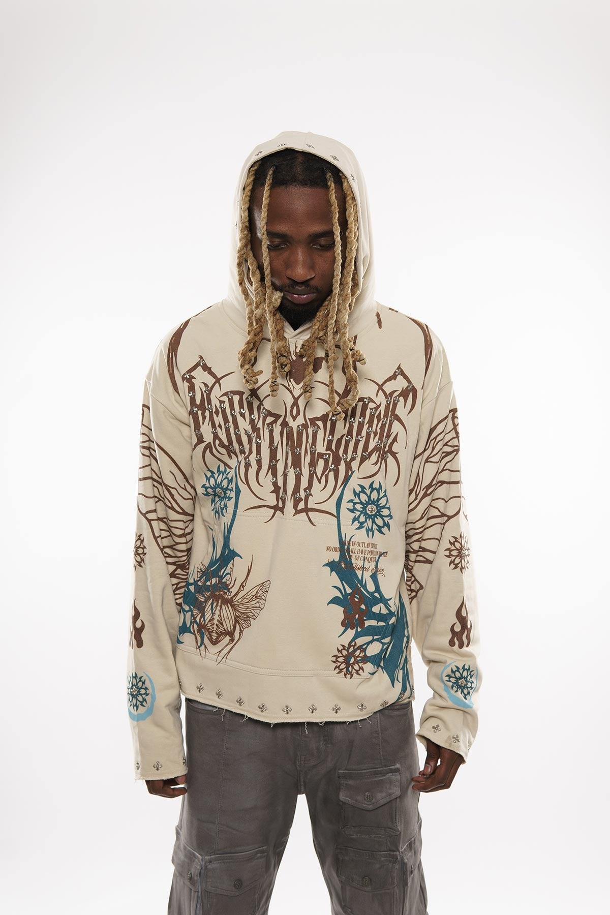 Atlas beetle pullover hoodie
