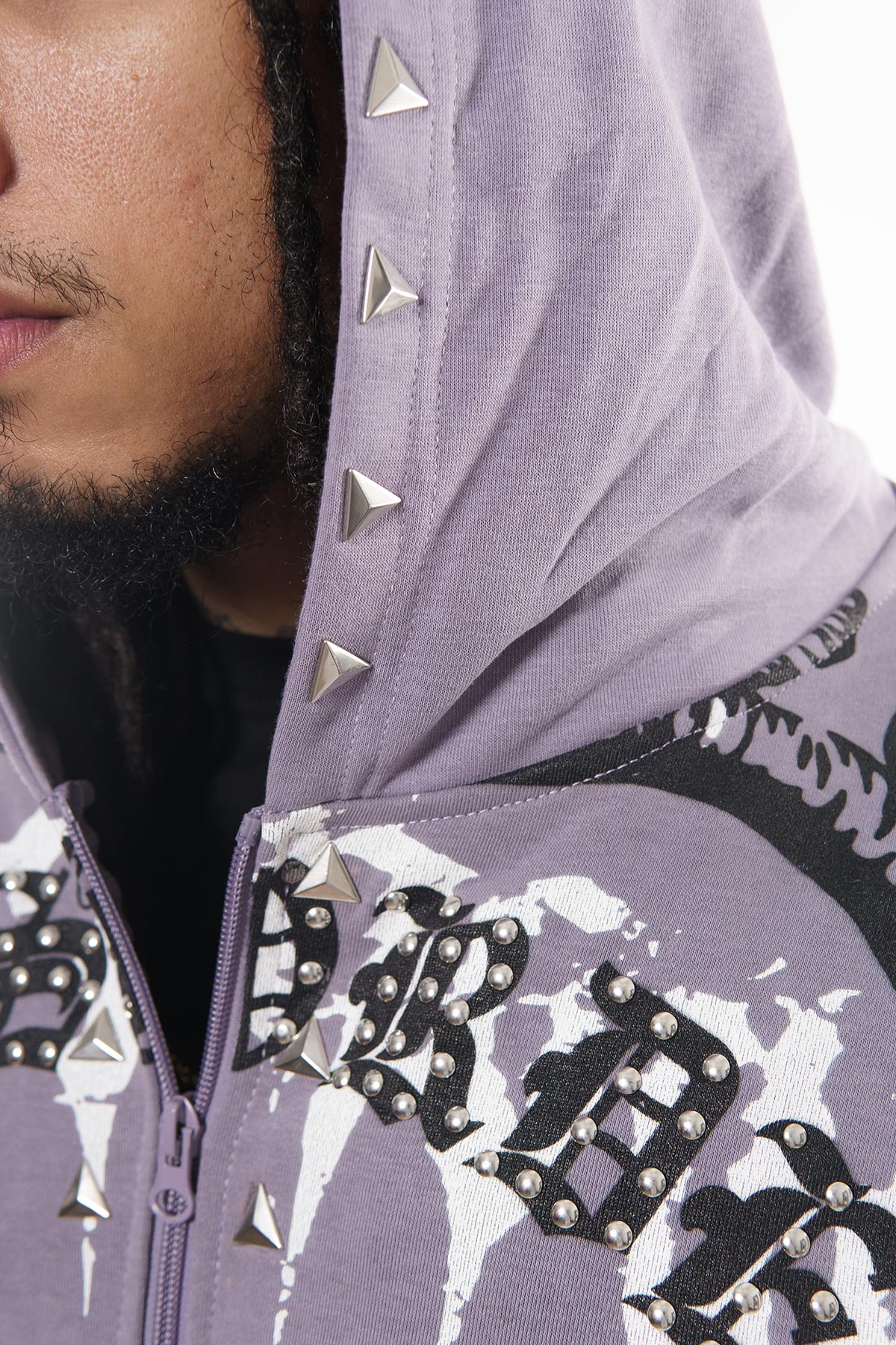 Diss the order skull zip up hoodie