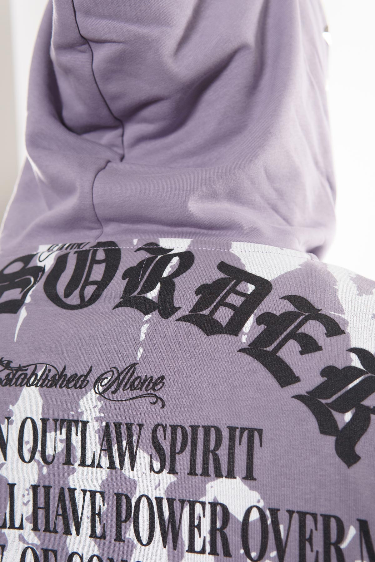 Diss the order skull zip up hoodie