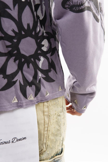 Diss the order skull zip up hoodie