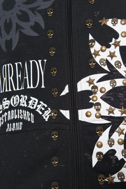 Diss the order zip up hoodie