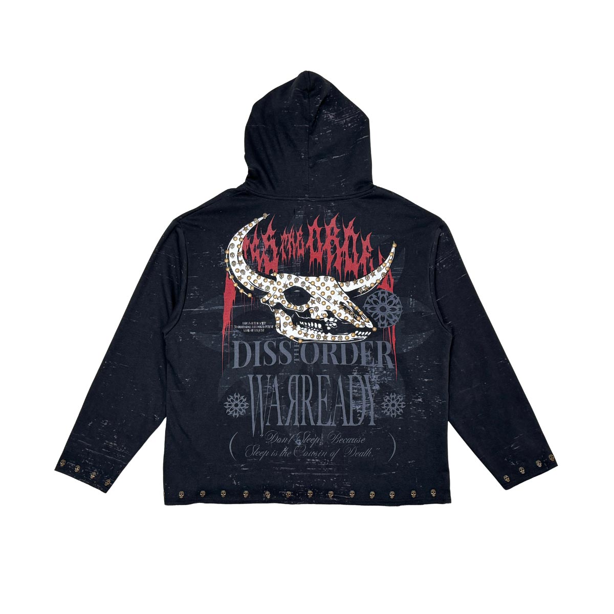 Diss the order zip up hoodie