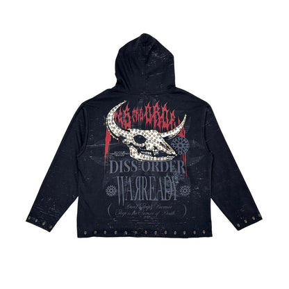 Diss the order zip up hoodie