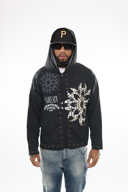 Diss the order zip up hoodie