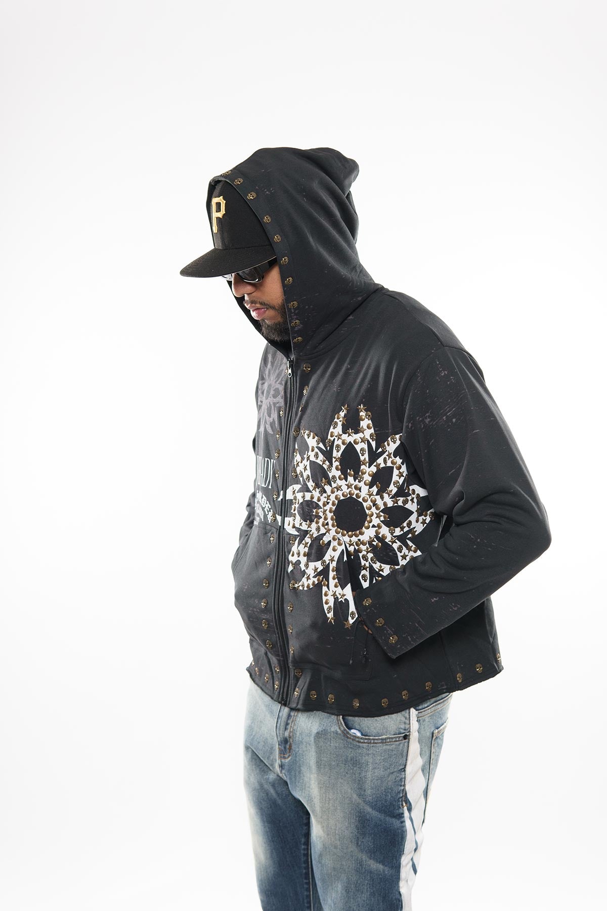 Diss the order zip up hoodie