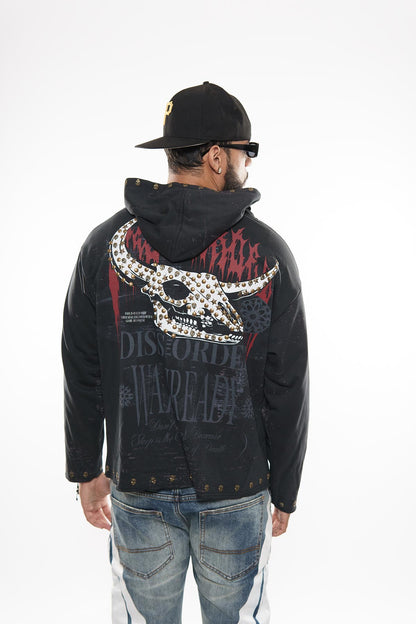 Diss the order zip up hoodie