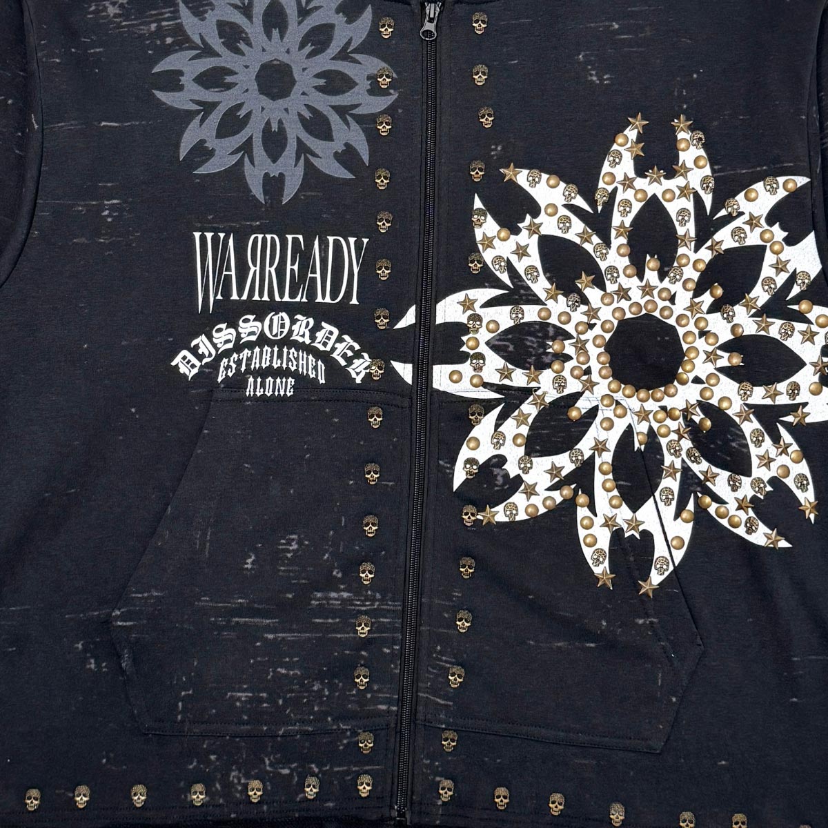 Diss the order zip up hoodie