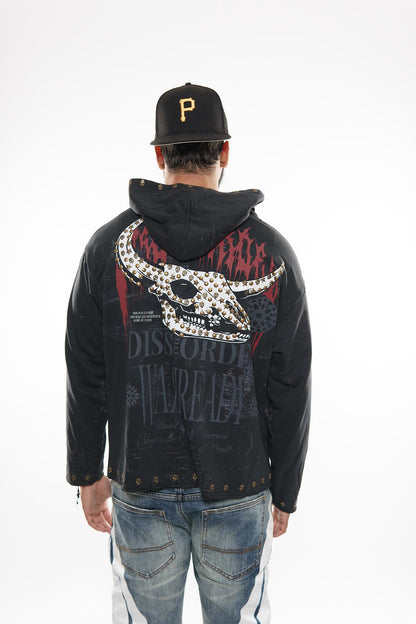 Diss the order zip up hoodie