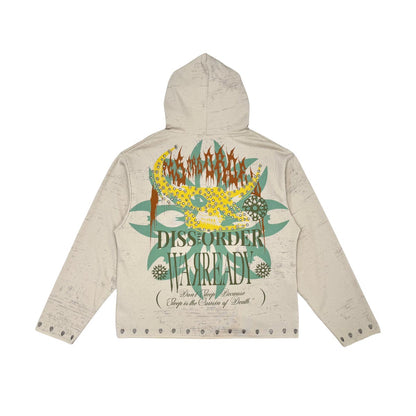 Diss the order zip up hoodie