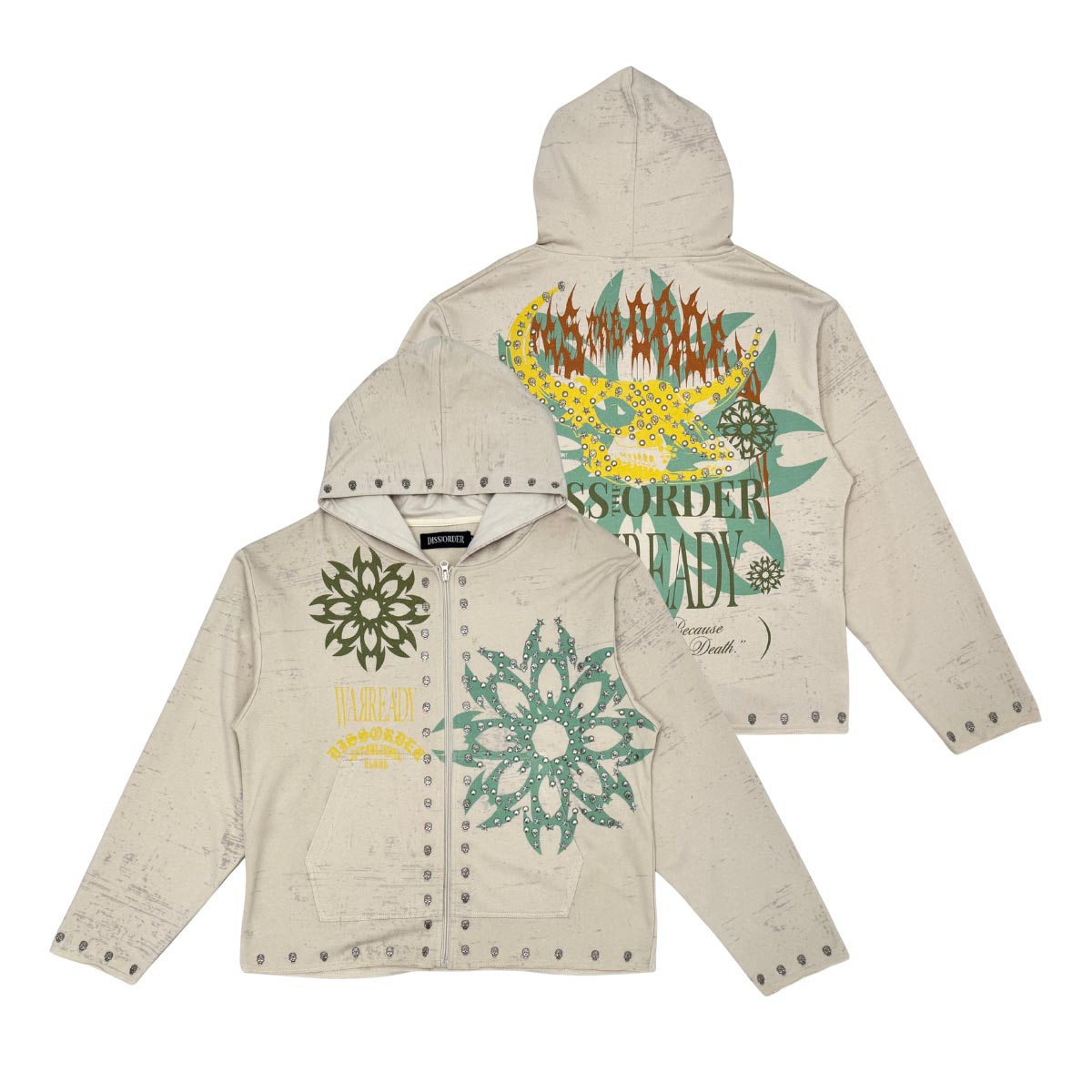 Diss the order zip up hoodie