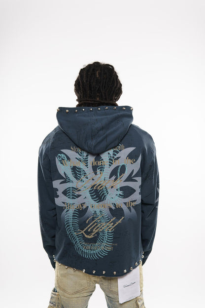 Sleep is the cousin of death zip up hoodie