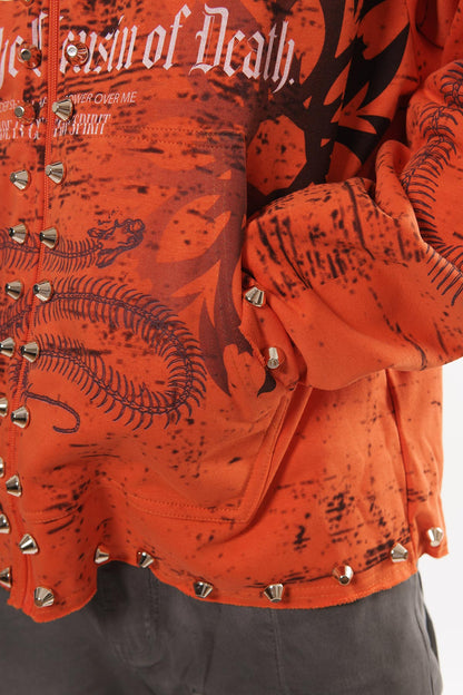 Sleep is the cousin of death zip up hoodie