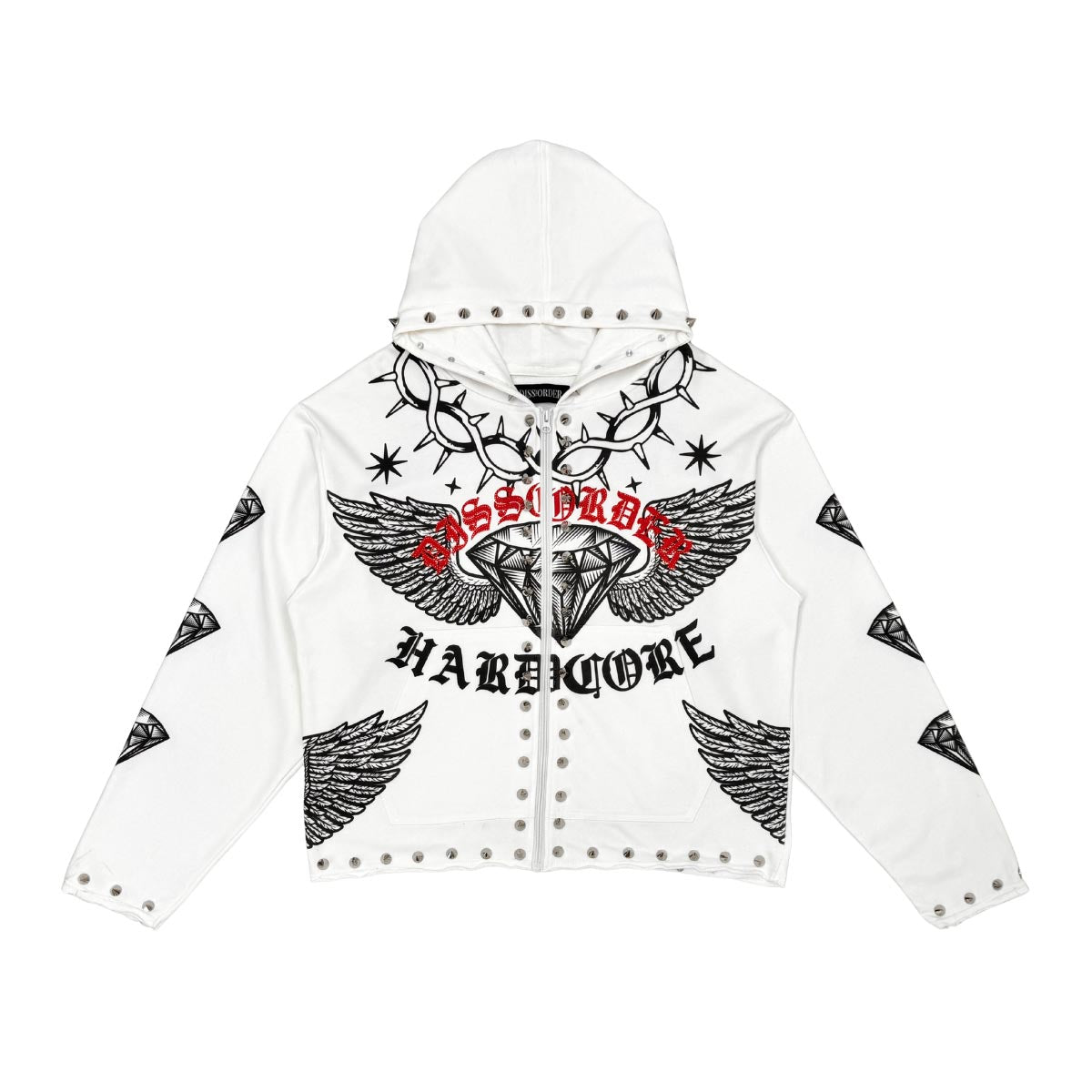 Hardcore zip up hoodie