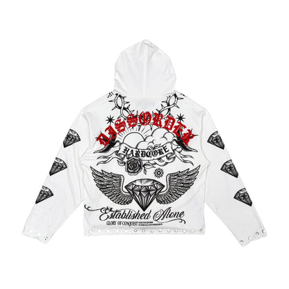 Hardcore zip up hoodie