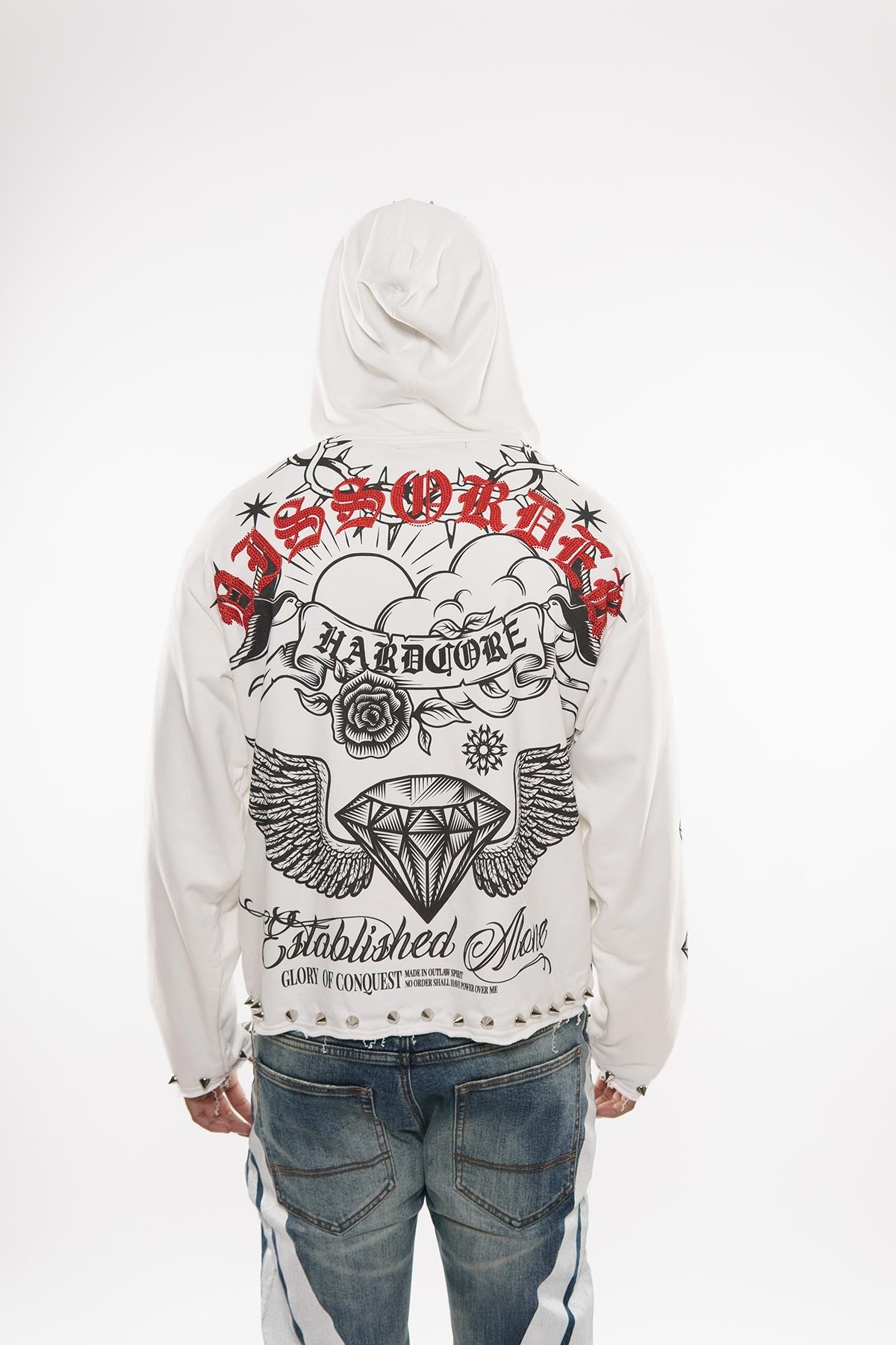 Hardcore zip up hoodie