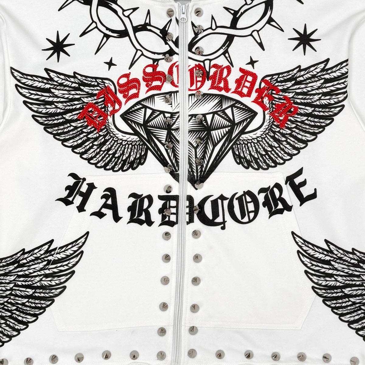 Hardcore zip up hoodie