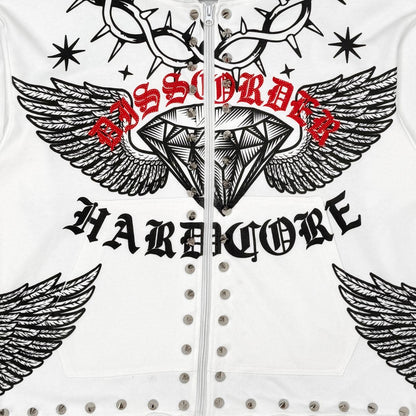 Hardcore zip up hoodie