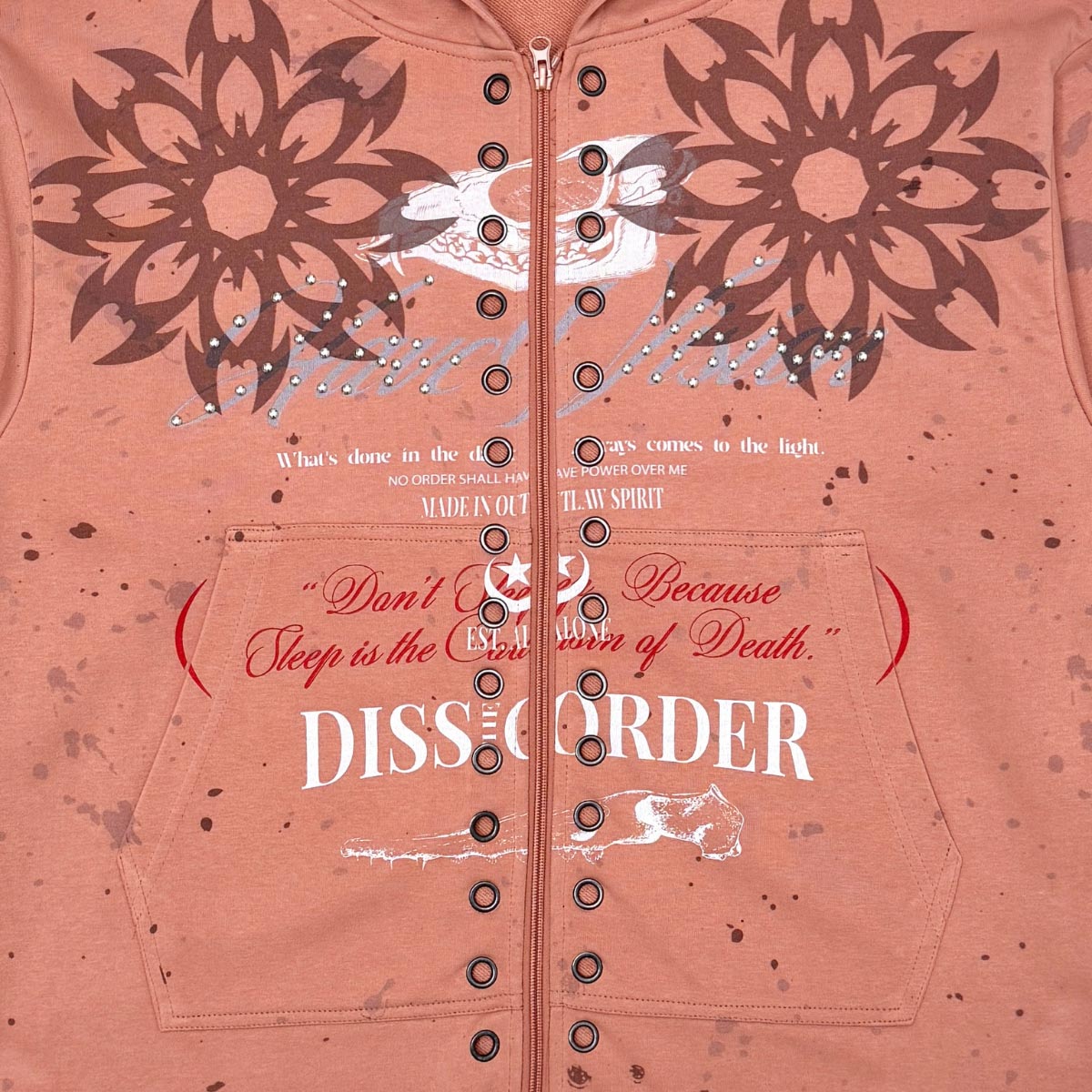 Don't sleep zip up hoodie