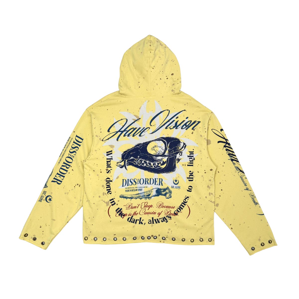 Don't sleep zip up hoodie