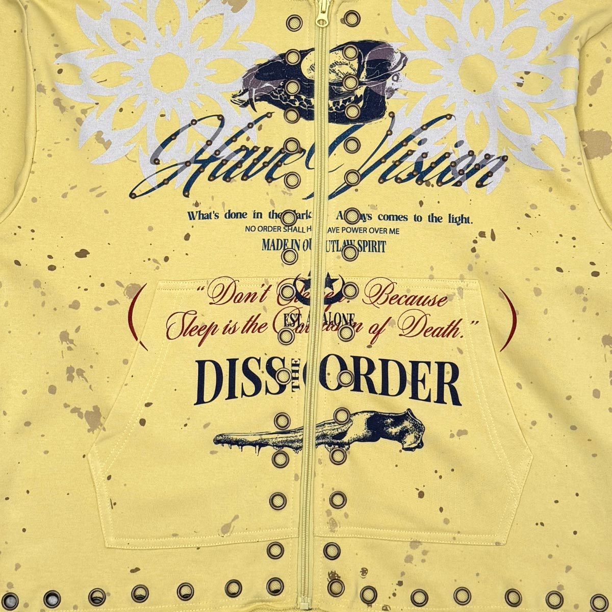 Don't sleep zip up hoodie