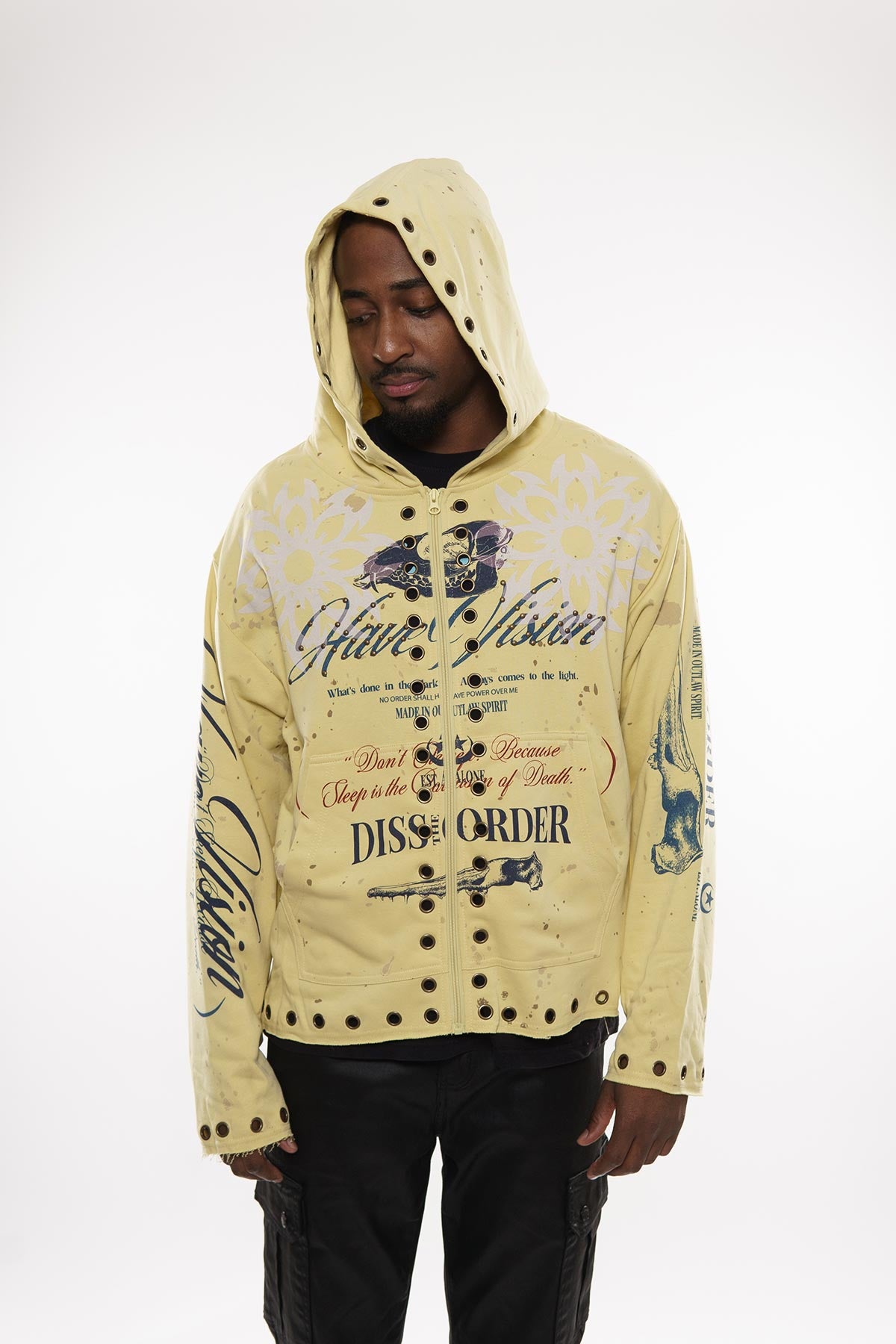 Don't sleep zip up hoodie