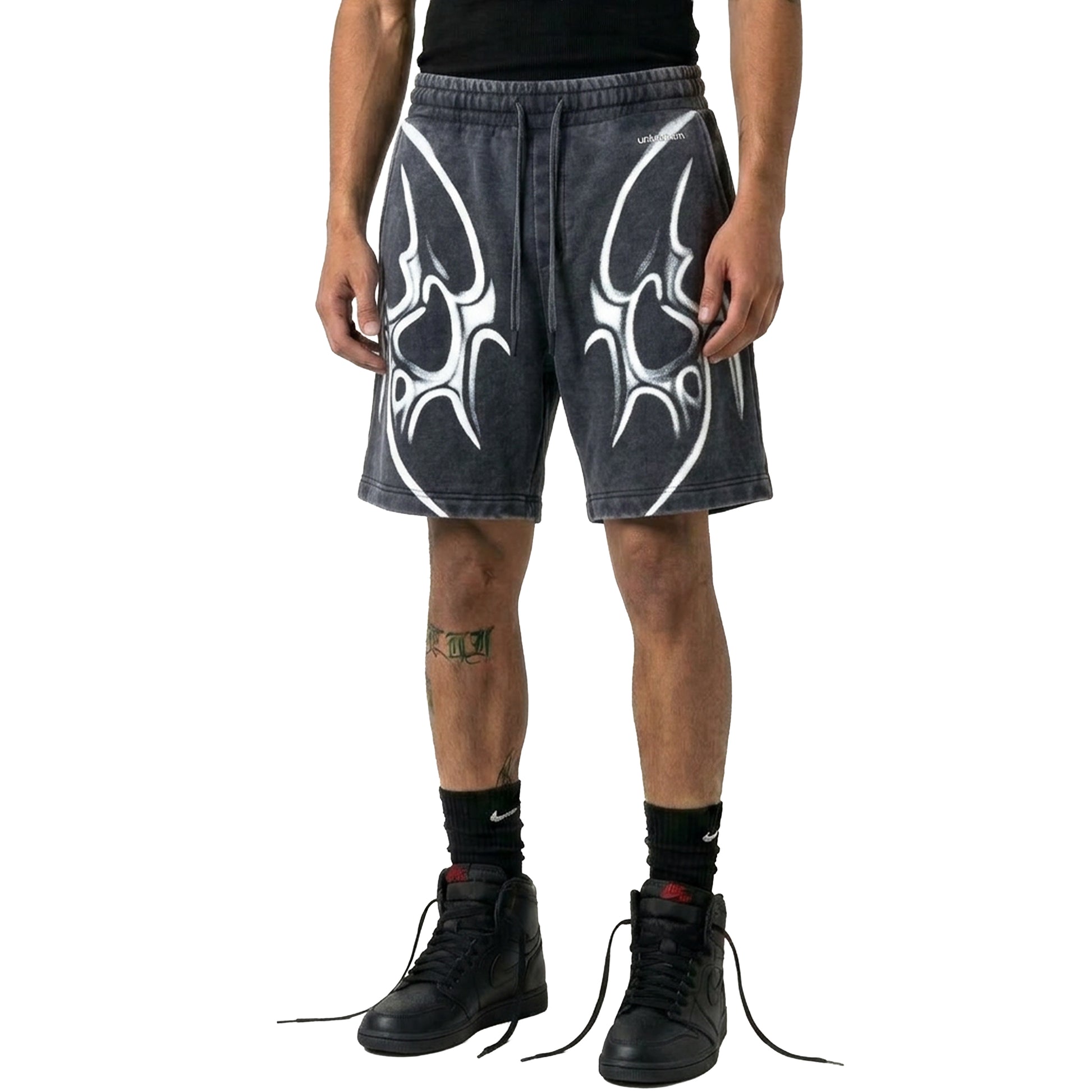 Tribal washed shorts by Unknown - 1 | Vie+Riche