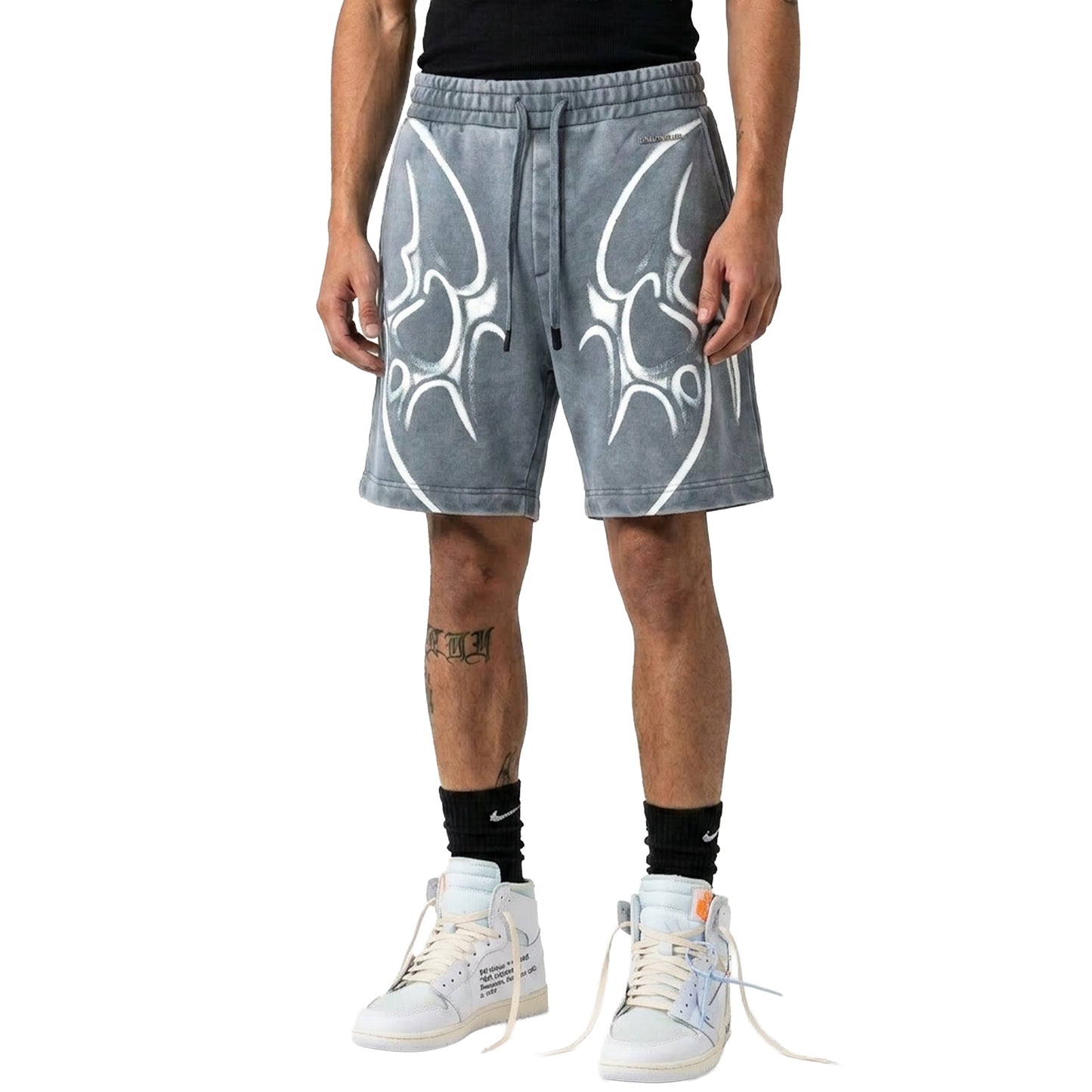 Tribal washed shorts by Unknown - 4 | Vie+Riche