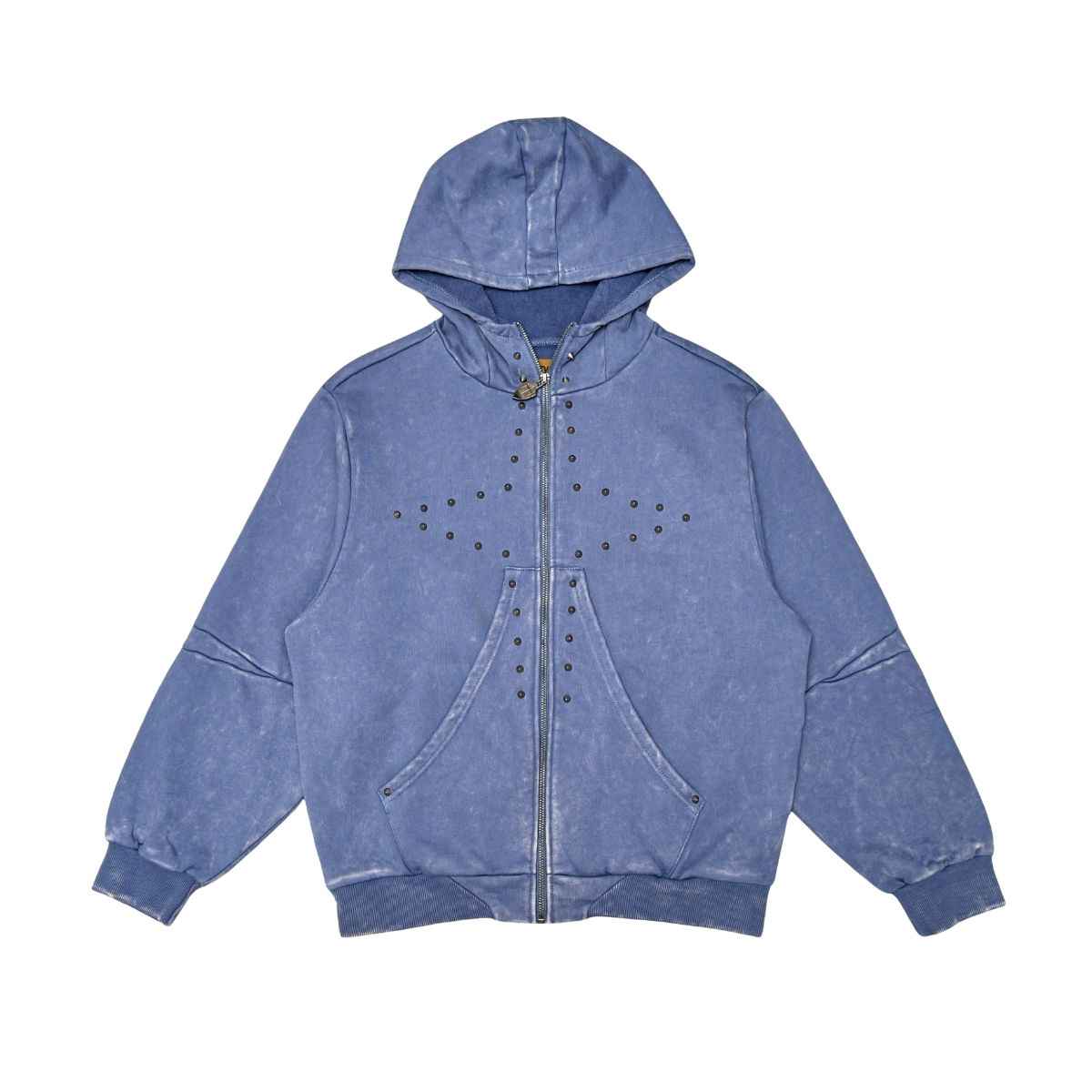 Unknown Winged Rivet Zip Hoodie