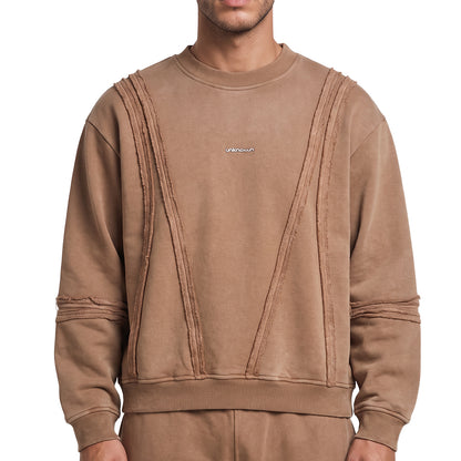 Unknown Garment-dyed, heavyweight cotton fleece sweatshirt