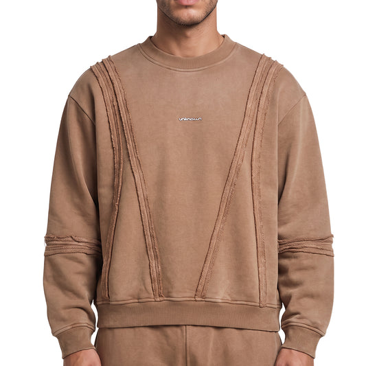 Unknown Garment-dyed, heavyweight cotton fleece sweatshirt