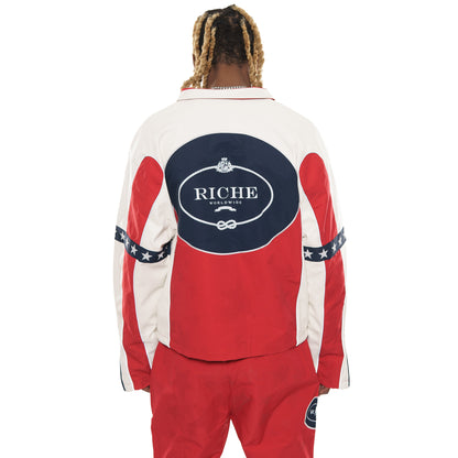 Star studded nylon jacket set