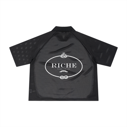 RR Striped Mesh Boxy Soccer Jersey - 2 | Vie+Riche