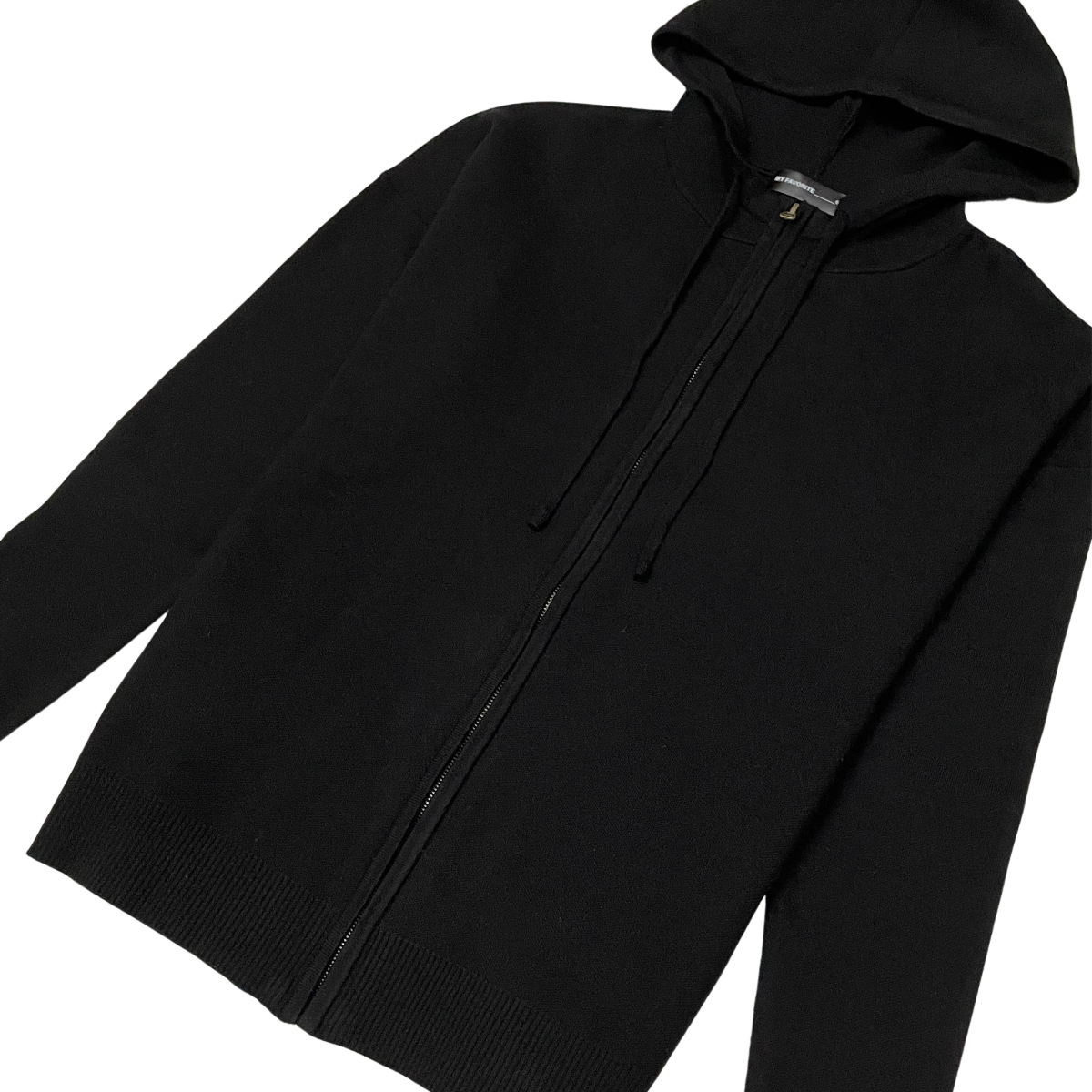 Viscos poly double knit zip up hoodie