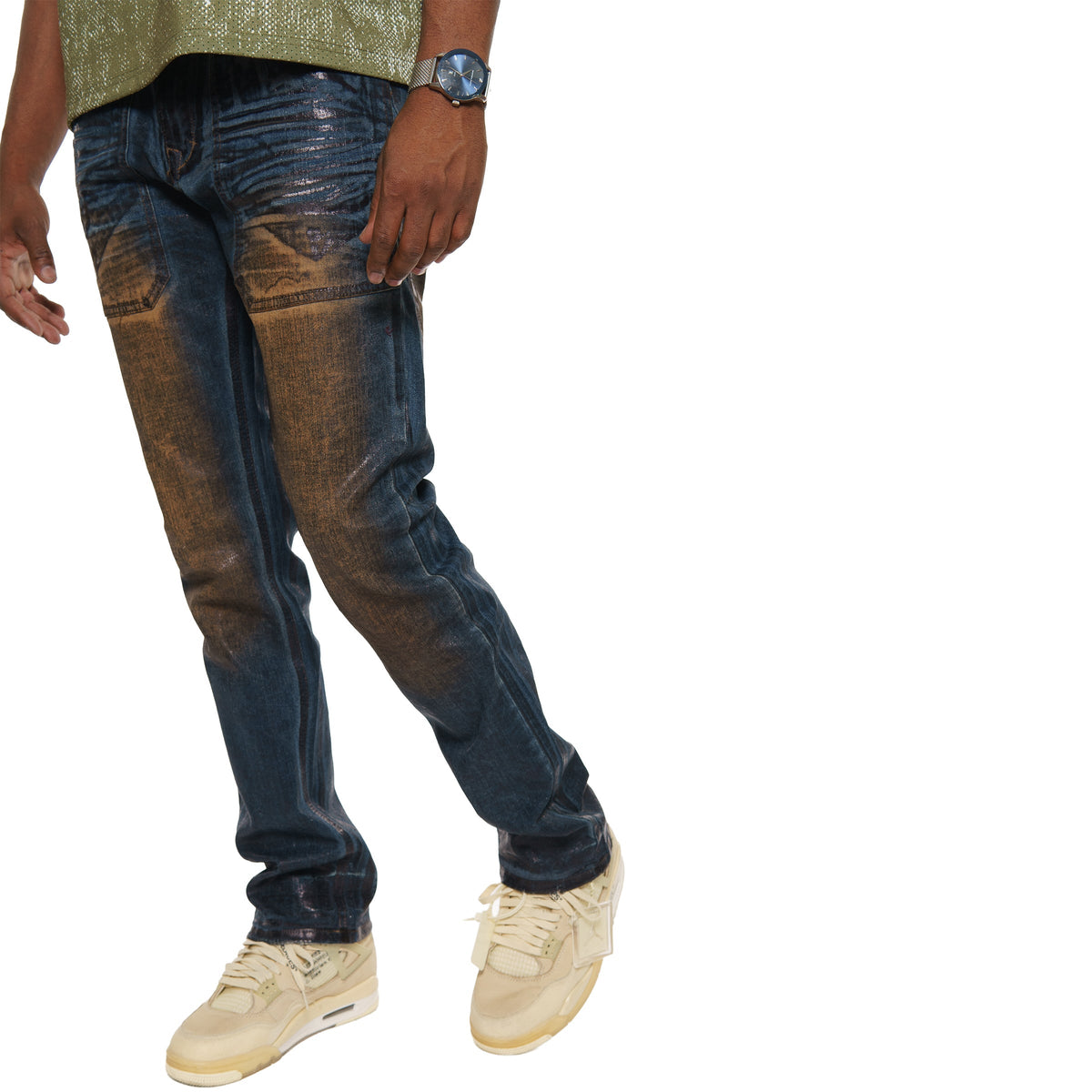 Vicious distressed denim pant