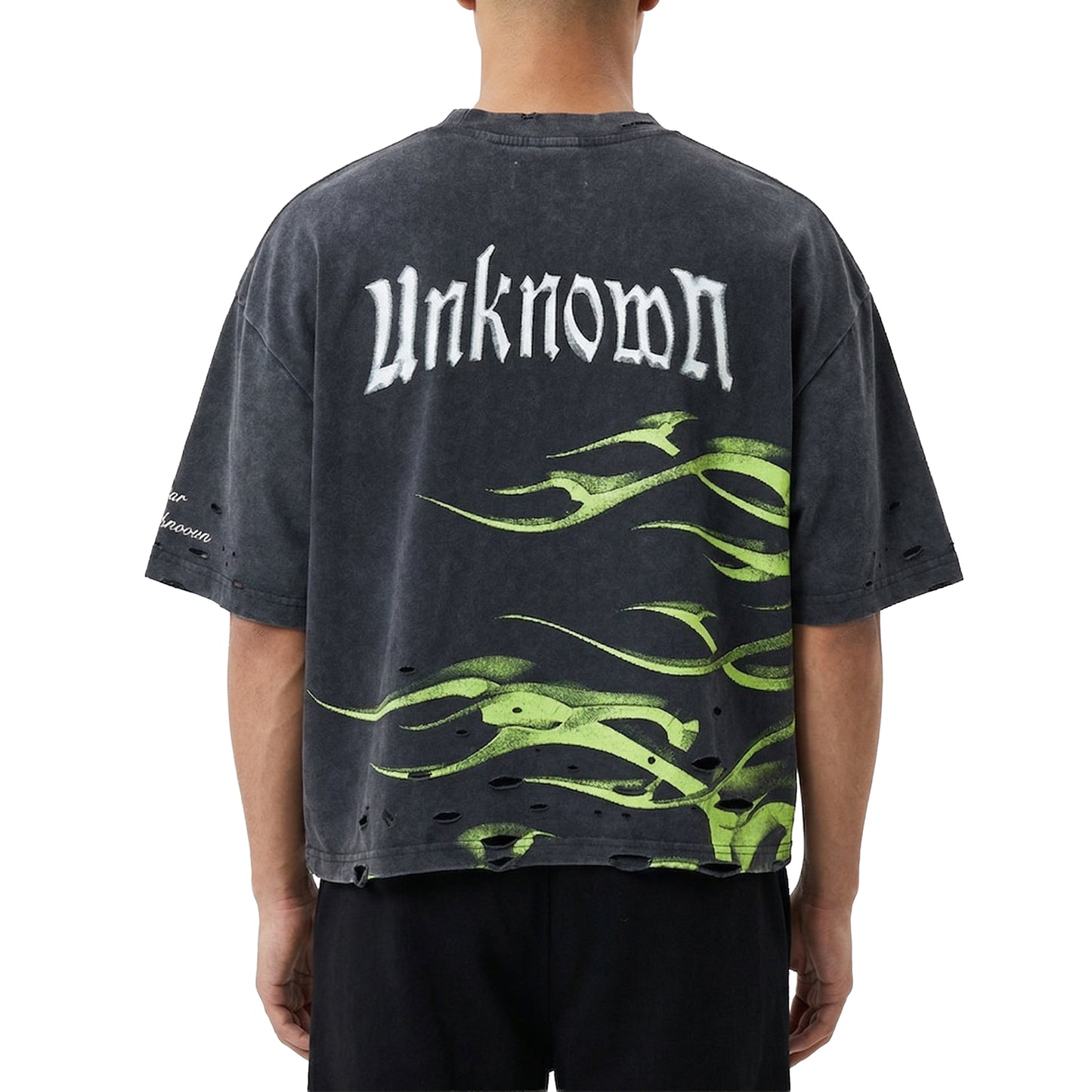 Metalic flames tee by Unknown - 2 | Vie+Riche