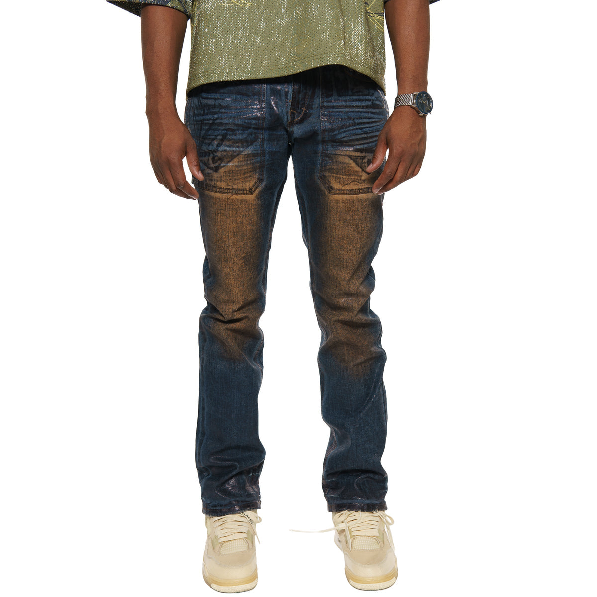 Vicious distressed denim pant