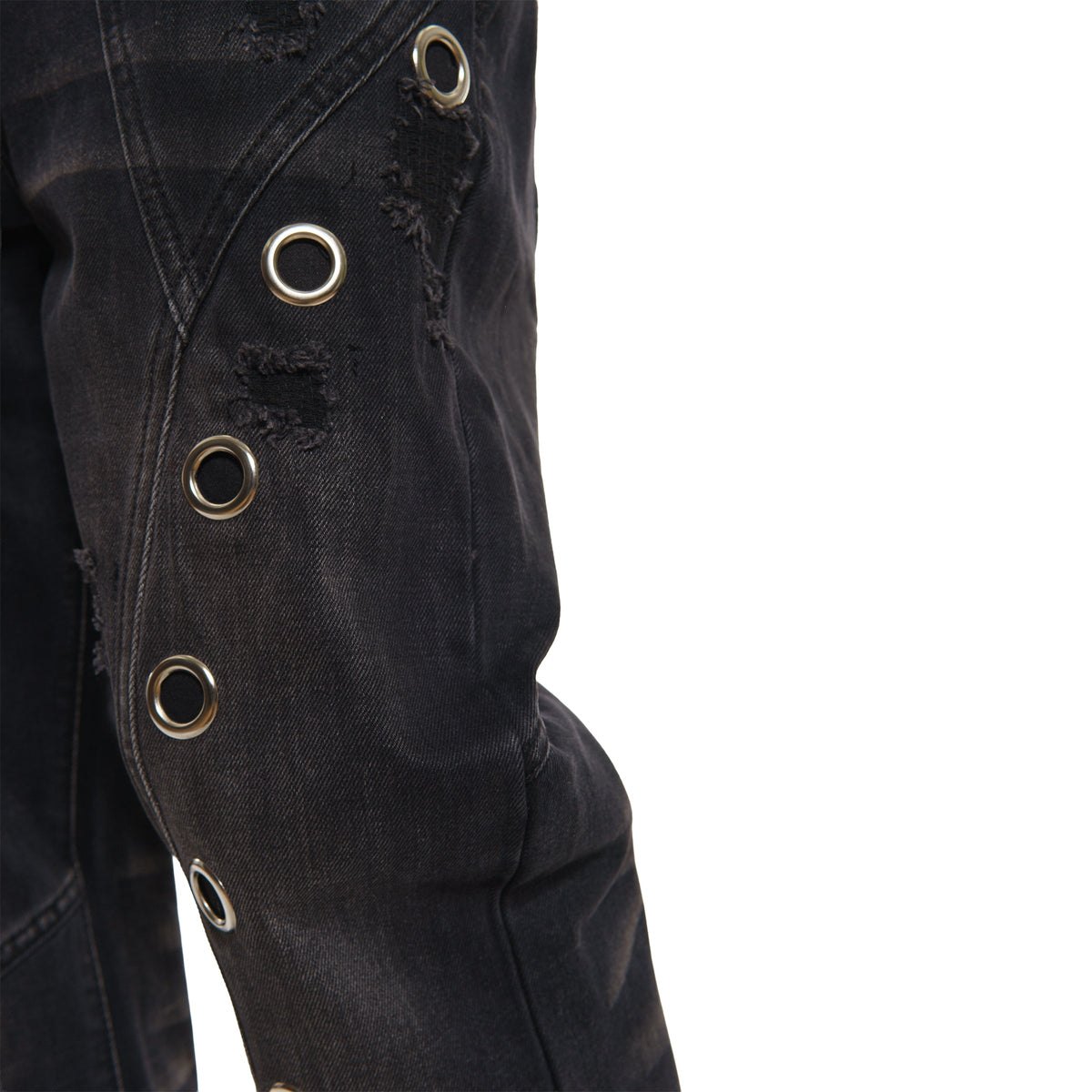 Studded premium denim western fit pant