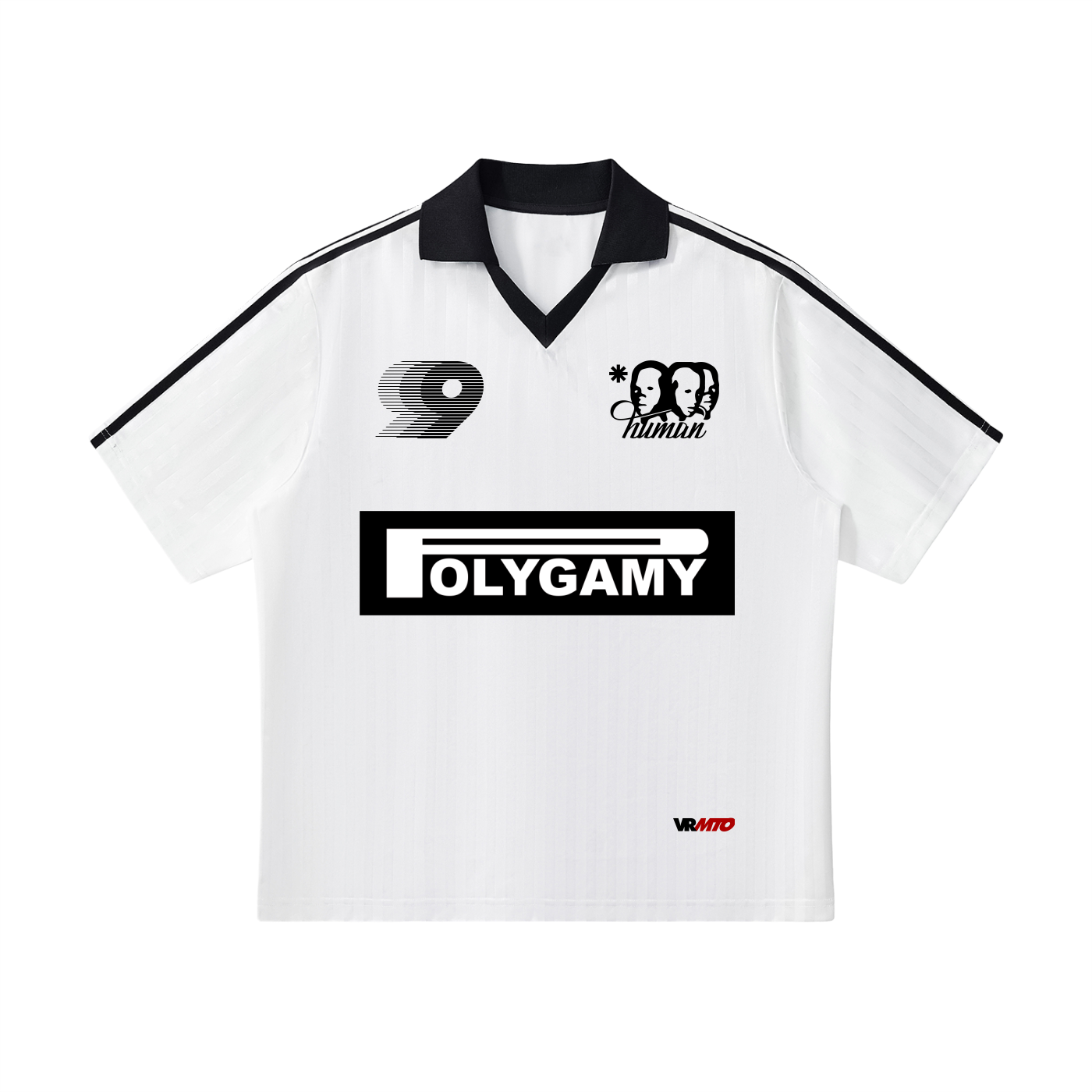 Polygamy Striped Soccer Jersey - 1 | Vie+Riche