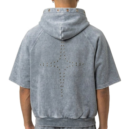Unknown short sleeve hoodie by Unknown - 2 | Vie+Riche