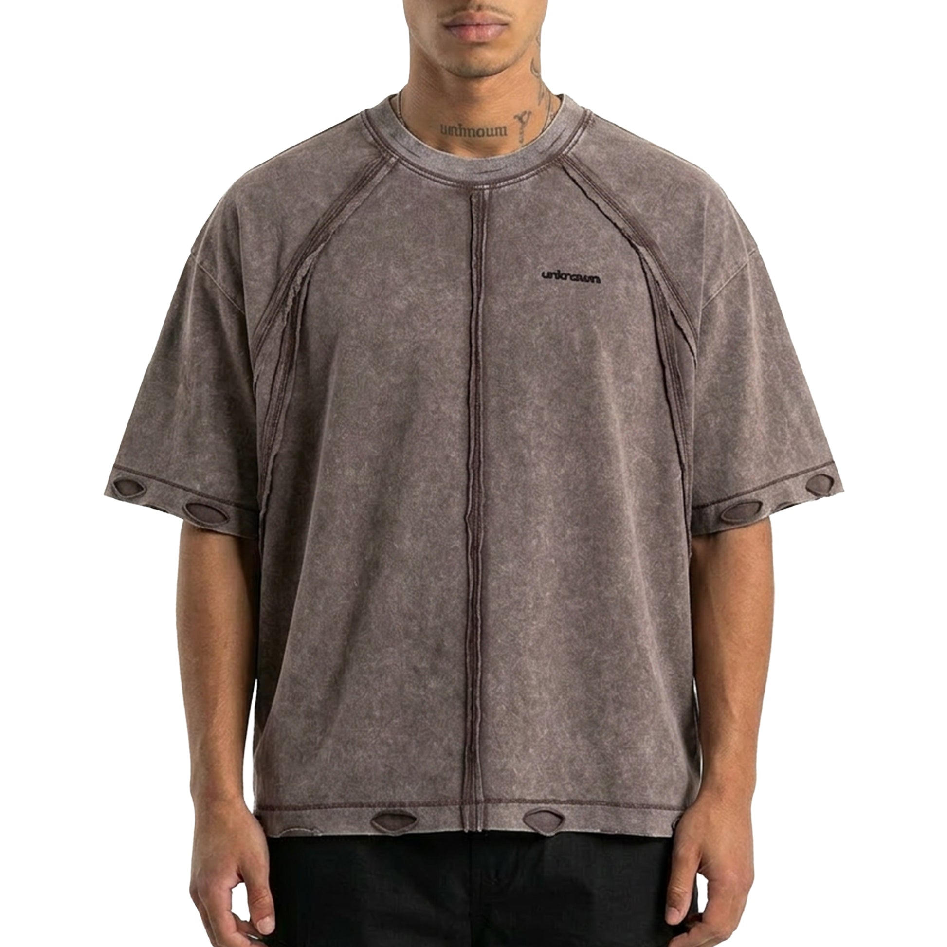Masked washed tee by Unknown - 7 | Vie+Riche