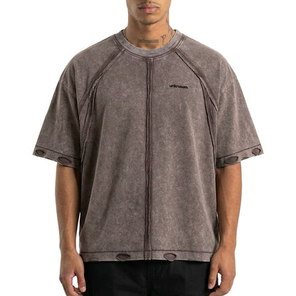 Masked washed tee by Unknown - 7 | Vie+Riche