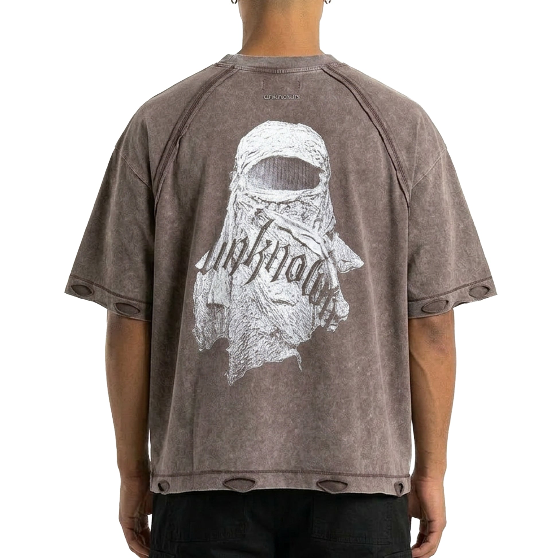 Masked washed tee by Unknown - 8 | Vie+Riche