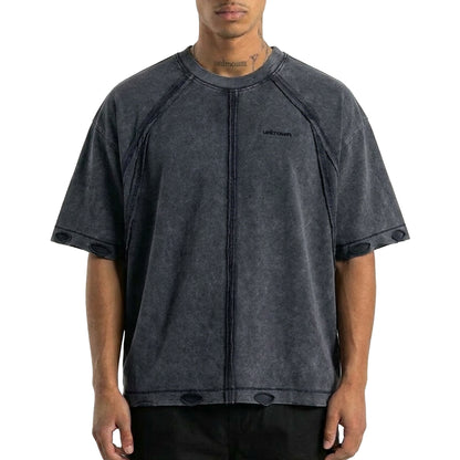 Masked washed tee by Unknown - 1 | Vie+Riche